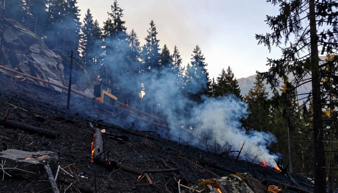 Kleiner Waldbrand bei Thomatal schnell gelöscht