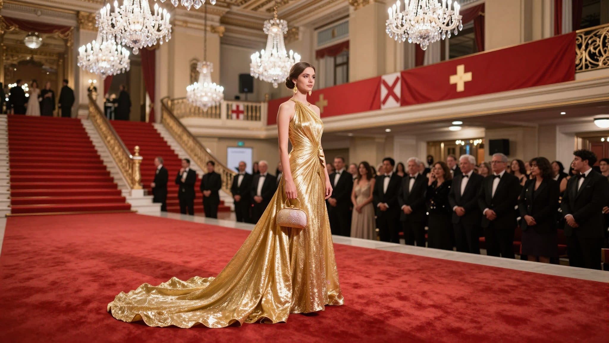 Charlène in Gold: So glamourös war der Rotkreuzball