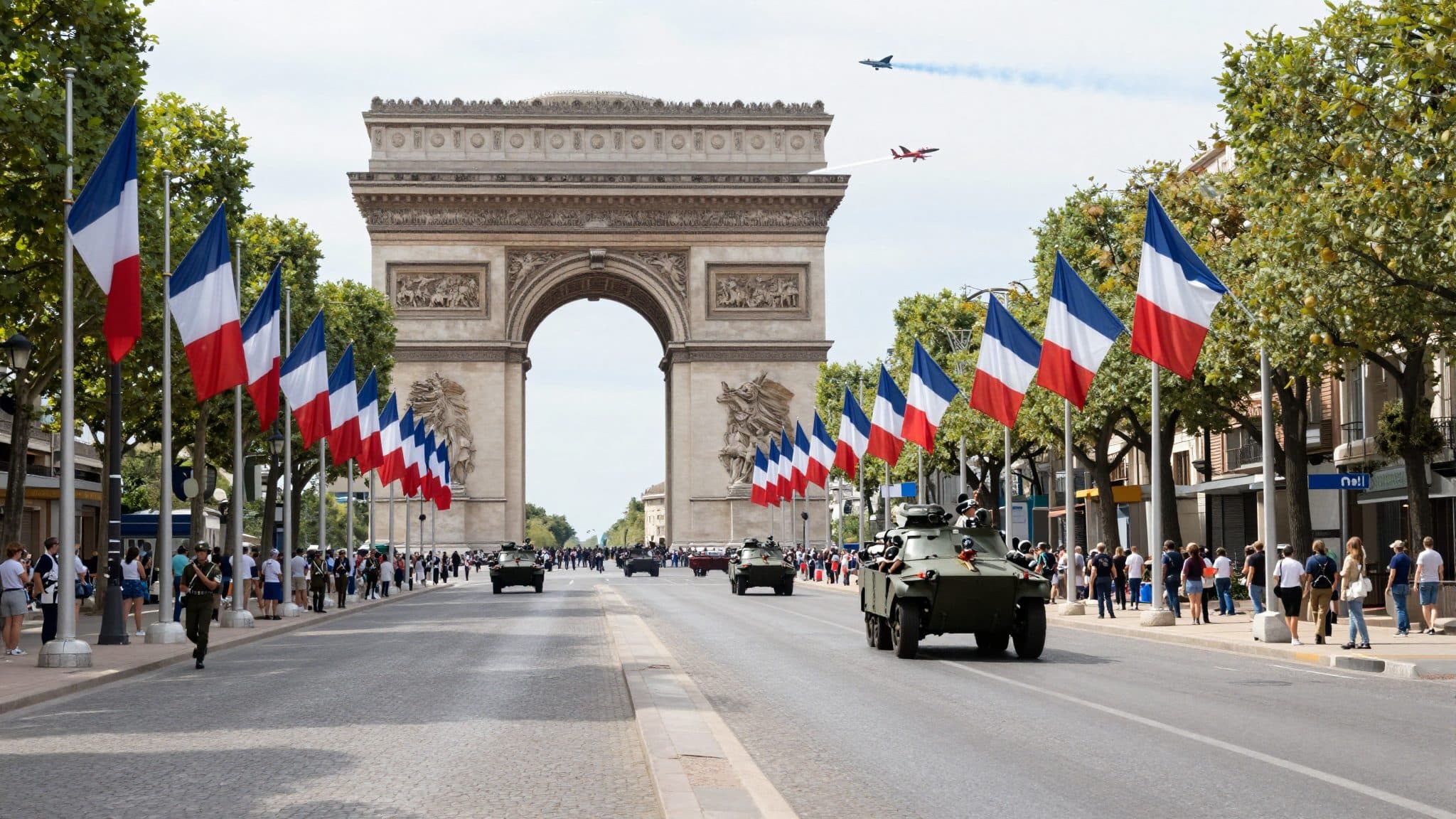 Großes Militärfest in Paris: Macron zeigt Flagge für die Ukraine