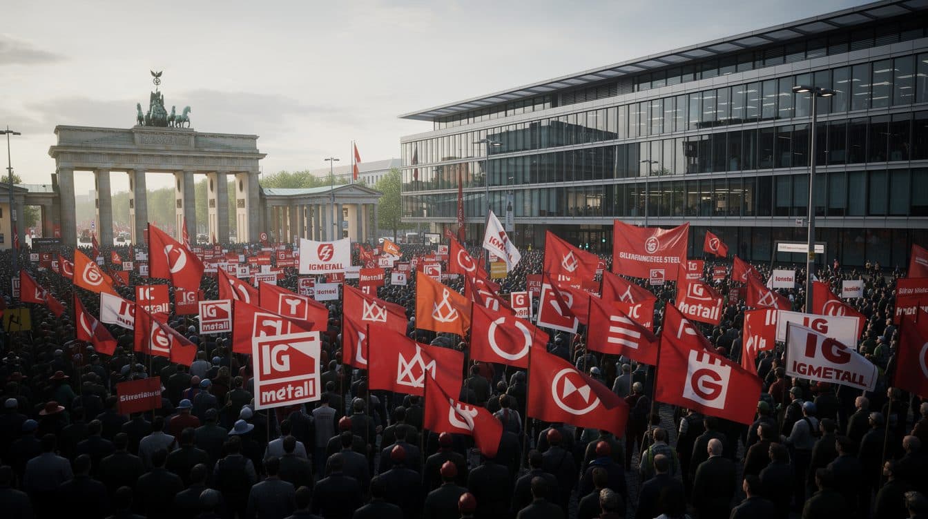 Warum Stahlarbeiter in Berlin auf die Straße gehen