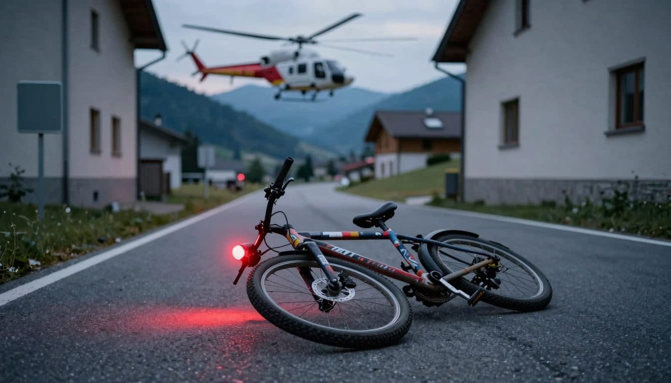 Radfahrer stürzt ohne Helm: So schützt du dich beim Abbiegen
