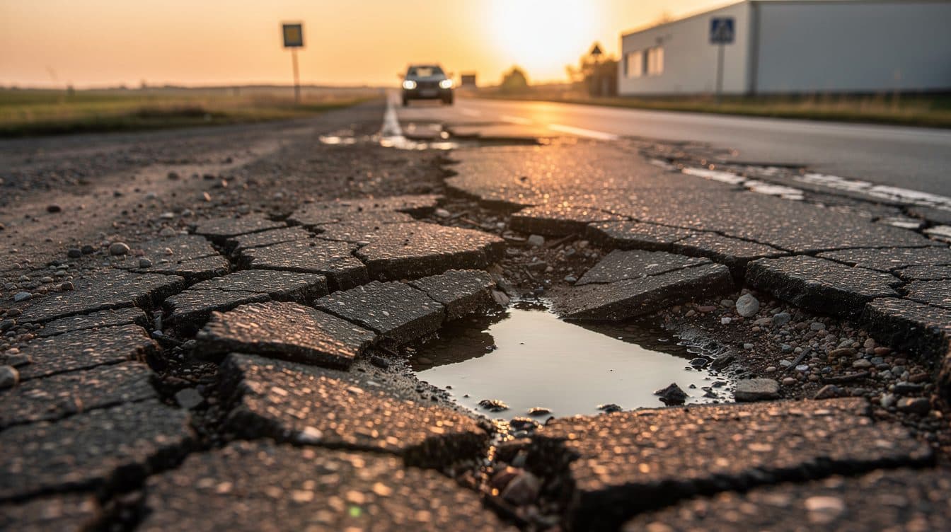 Viele Landesstraßen in Brandenburg sind in schlechtem Zustand