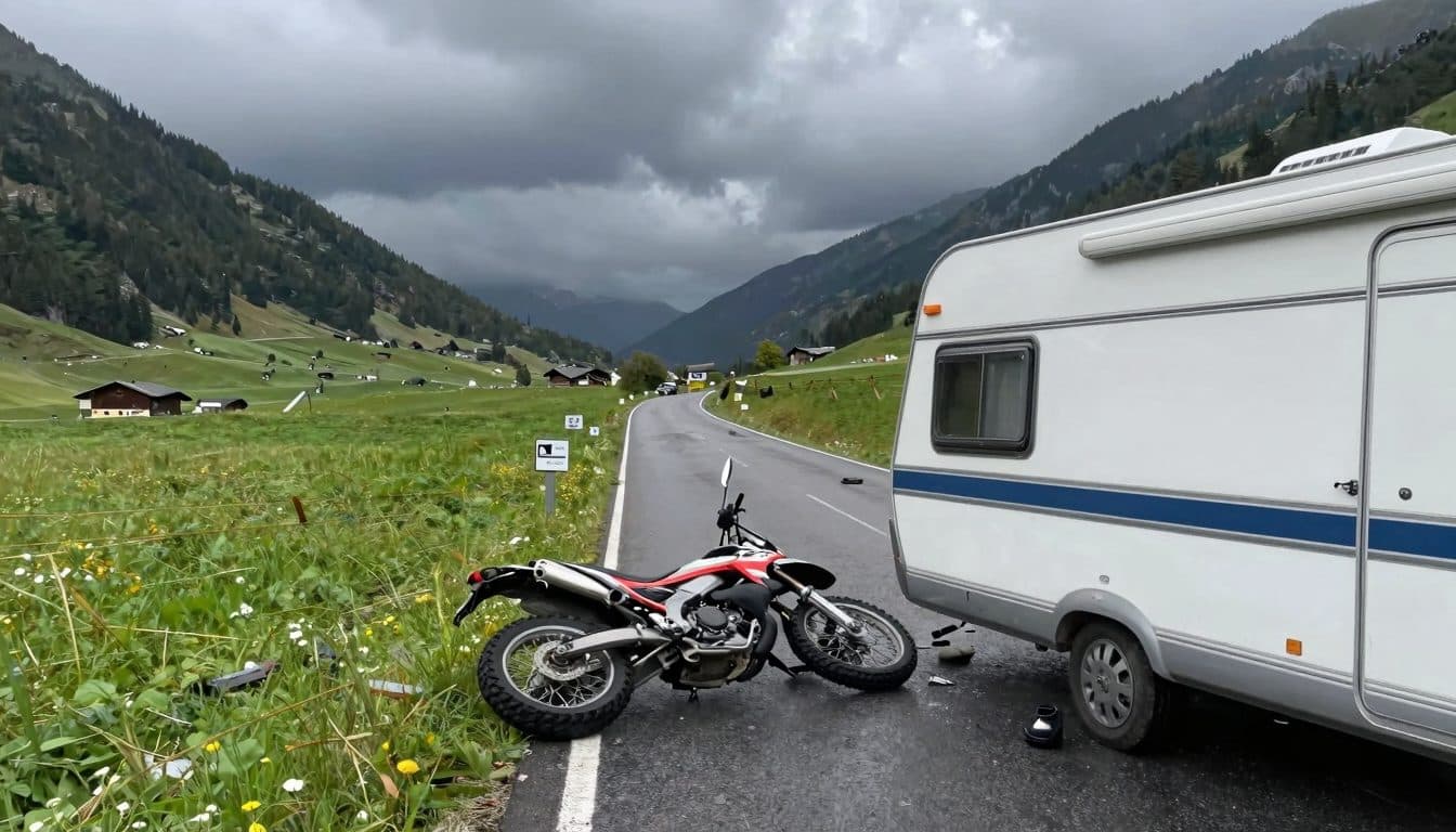 Ersthelfer auf der B100: Wie Sturm und Unfall zusammenkamen