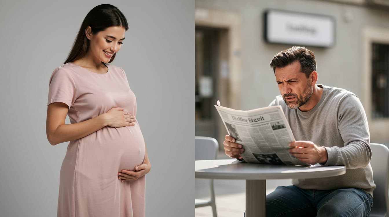 Pocher sauer, weil er von Aly's Baby-News aus der Zeitung erfahren hat