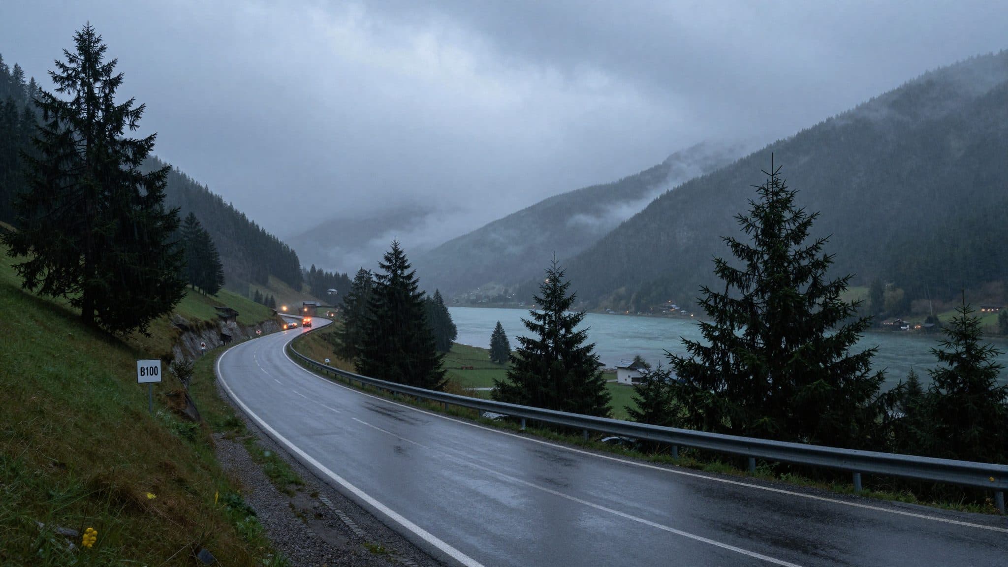 Starkes Gewitter in Kärnten: Einsatzkräfte helfen nach Unfällen