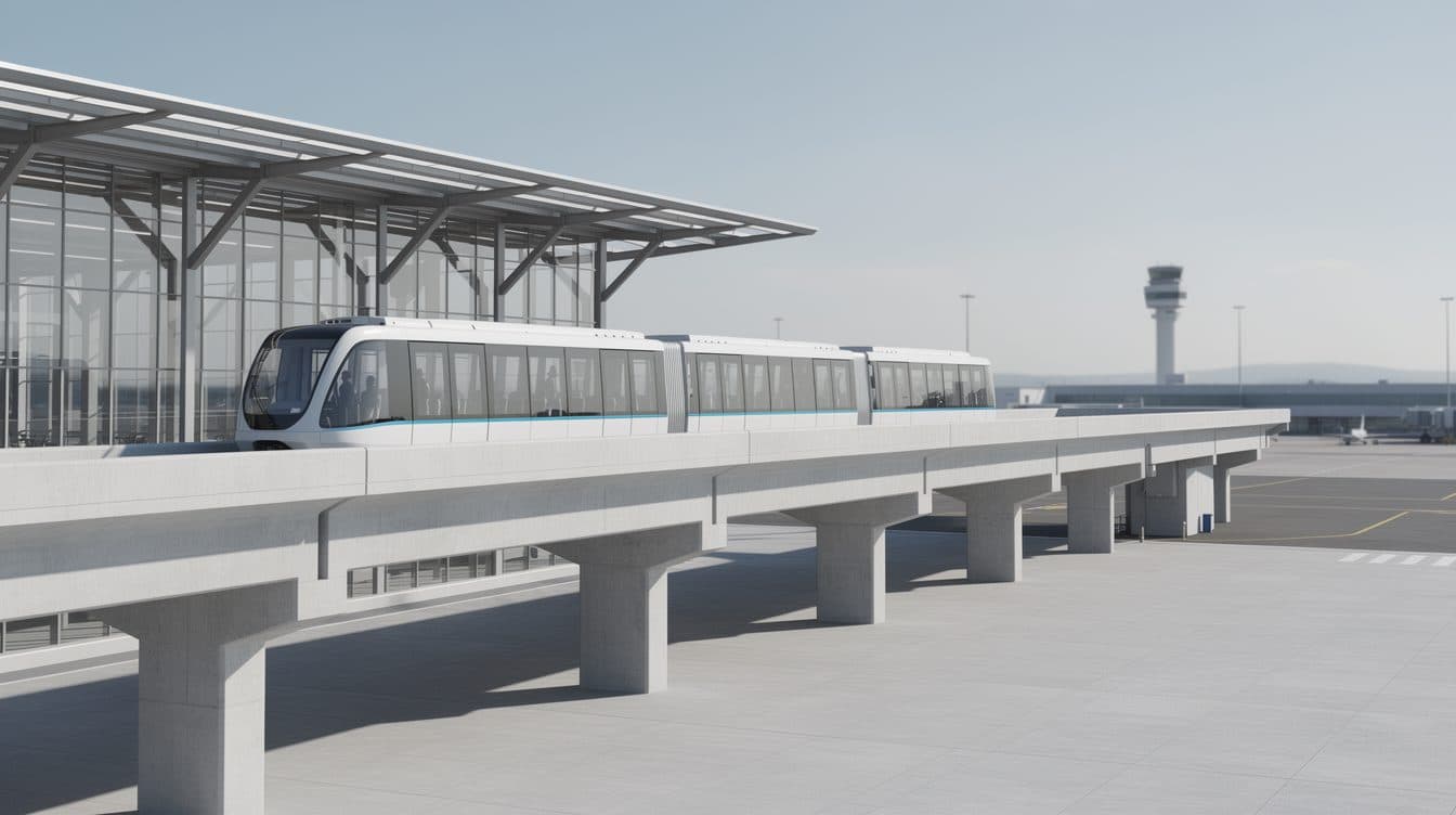 Die Skyline-Bahn am Flughafen Frankfurt fährt wieder