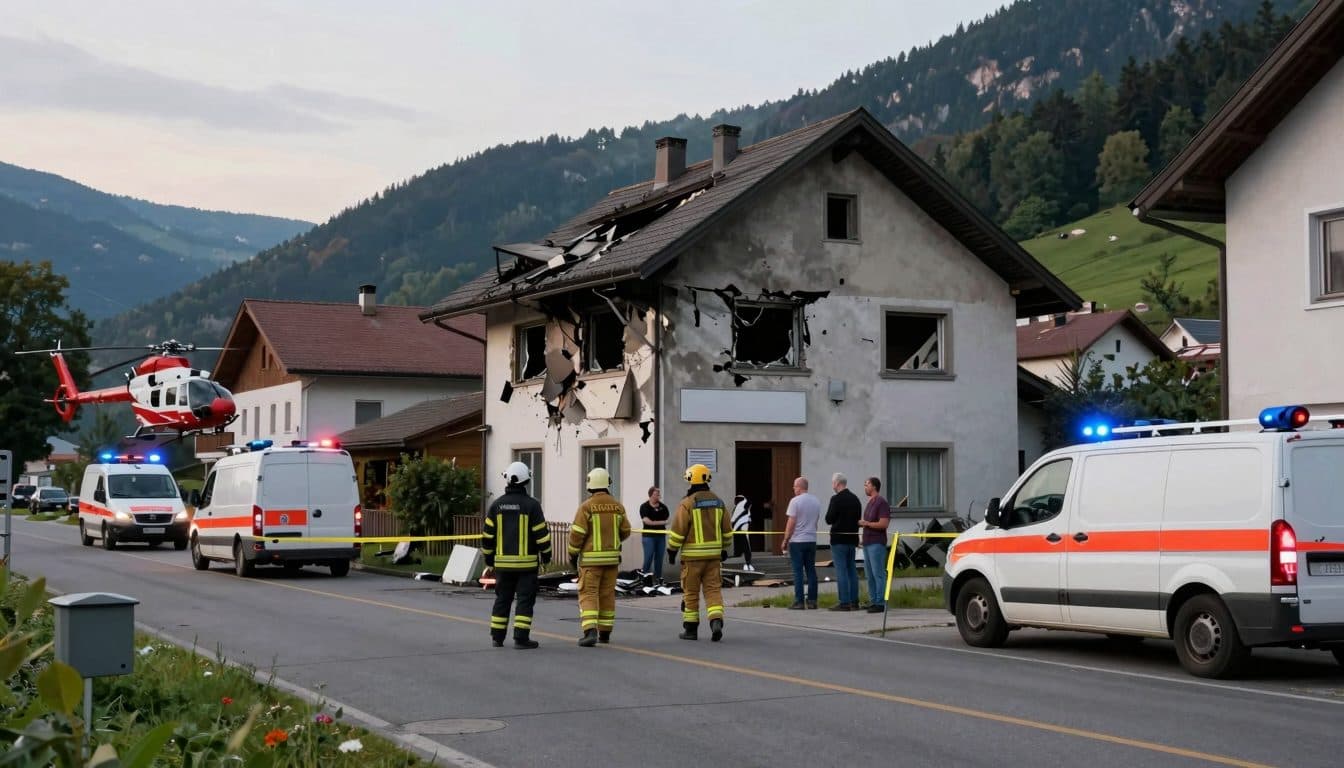 Explosion in einem Haus in Zurndorf: Zwei Menschen verletzt