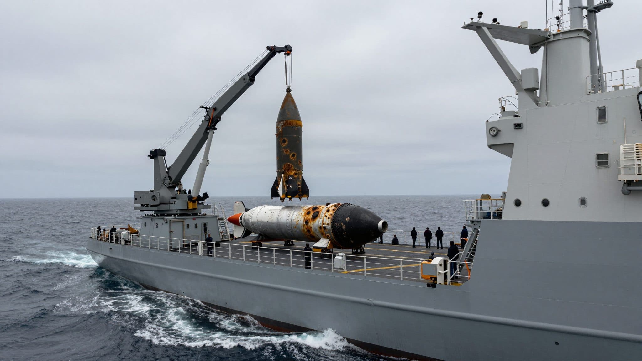 SpaceX hat eine Rakete aus dem Meer gefischt – und ist happy darüber