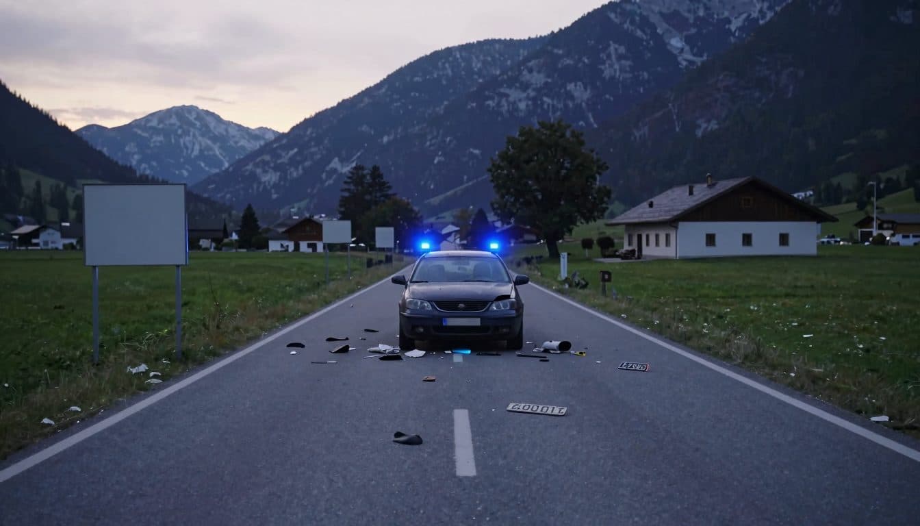 Junger Mann nach Unfall in Tiefgraben festgenommen