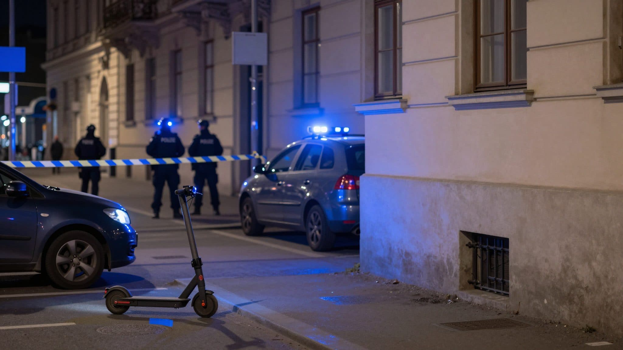E-Scooter-Fahrer rast mit 1,6 Promille in Polizisten