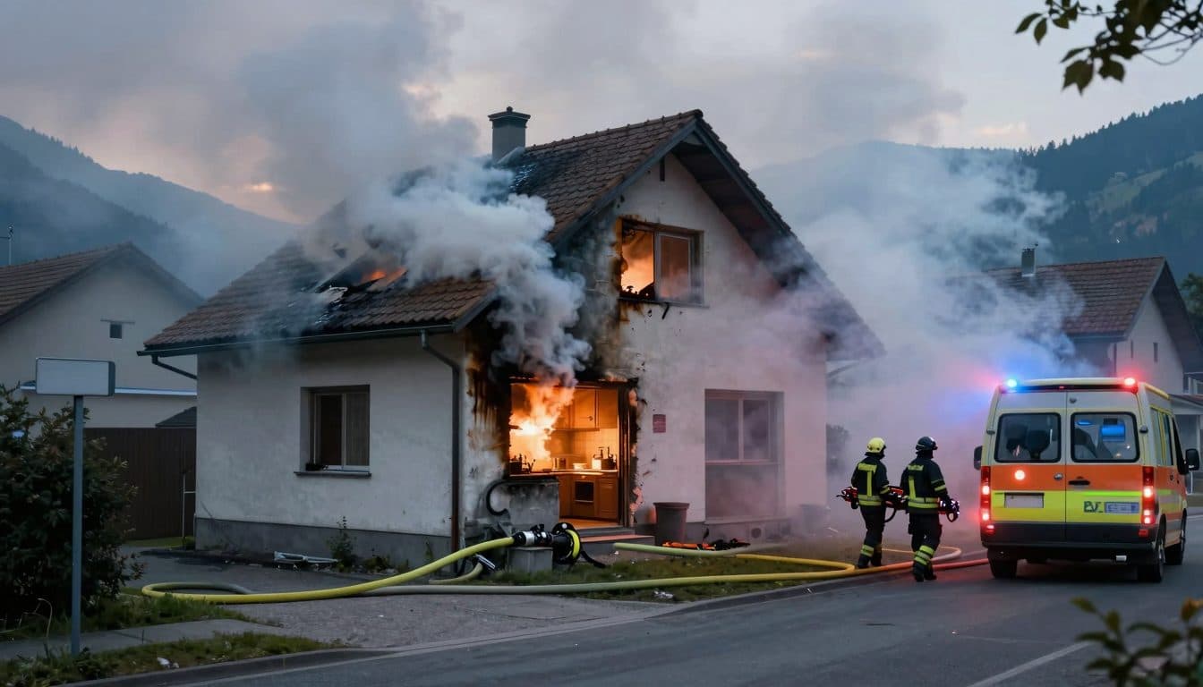 Seniorin per Notrufarmband aus verrauchtem Haus gerettet