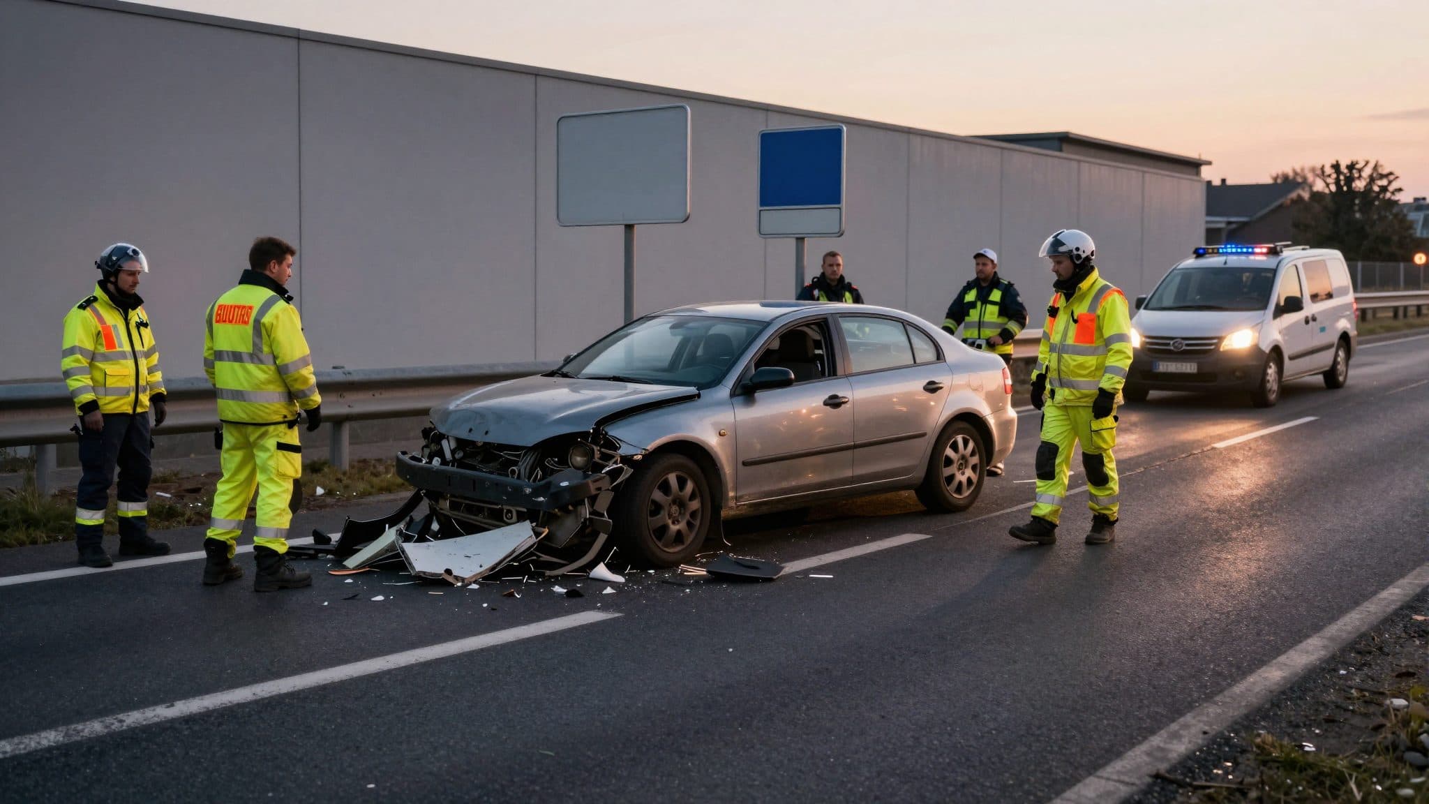 Rasen auf der A21: Vier Menschen bei Unfall verletzt