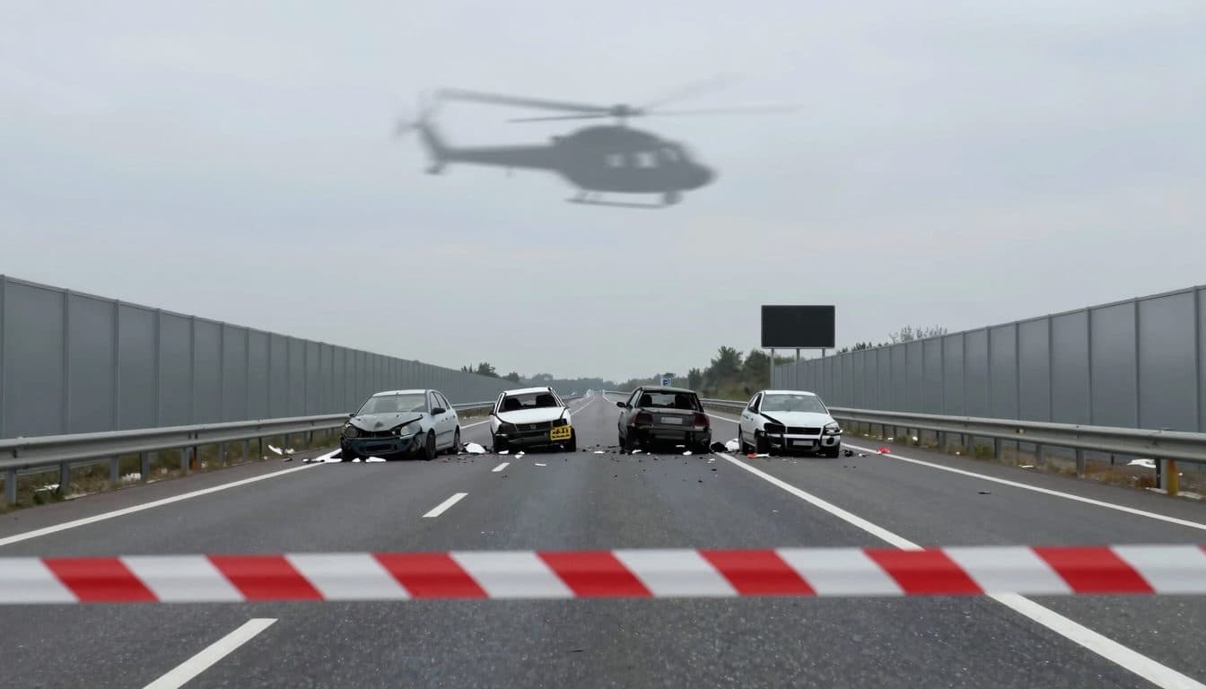 Fünf Verletzte nach Auffahrunfall auf der A2