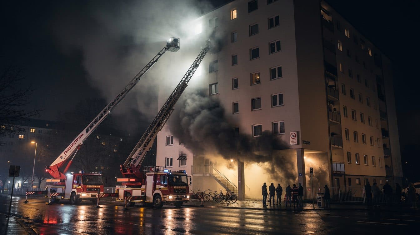 Wohnhausbrand in Stuttgart: Wie die Feuerwehr Bewohner aus verrauchten Wohnungen rettete